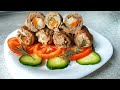 Мясные трубочки с начинкой - пальчики оближешь!!! В мультиварке или духовке.