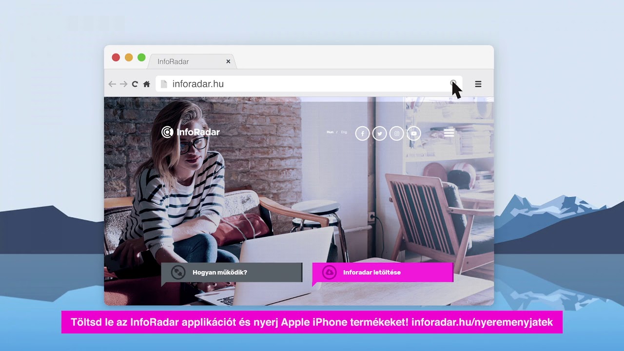 InfoRadar with subtitle