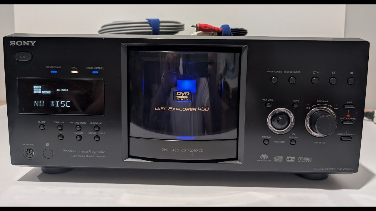 Sony 400 Disc CD/DVD Player (Model # DVP-CX985V) Testing/Ebay