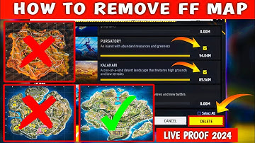 How To Delete Kalahari Map In Free Fire | Kalahari Map Ko Delete Kaise Kare | Garena Free Fire