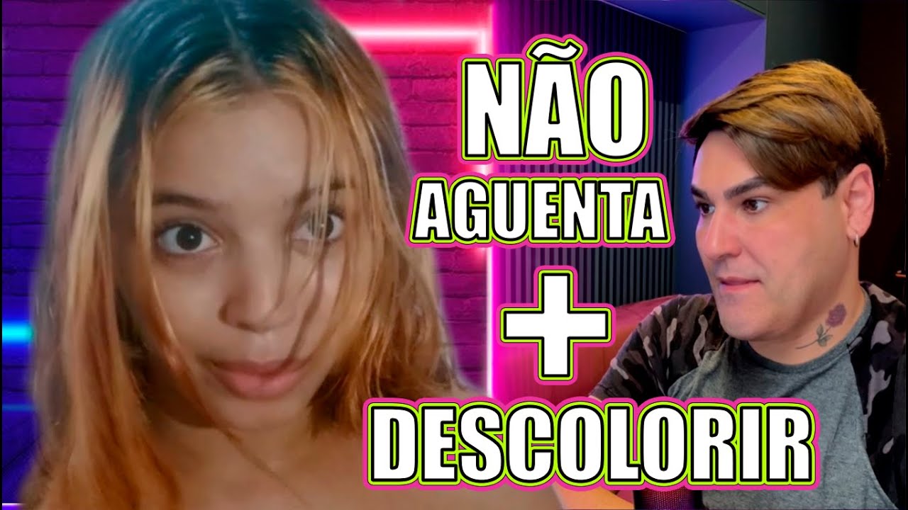 O CABELO DELA NÃO AGUENTOU MAIS UMA DESCOLORAÇÃO