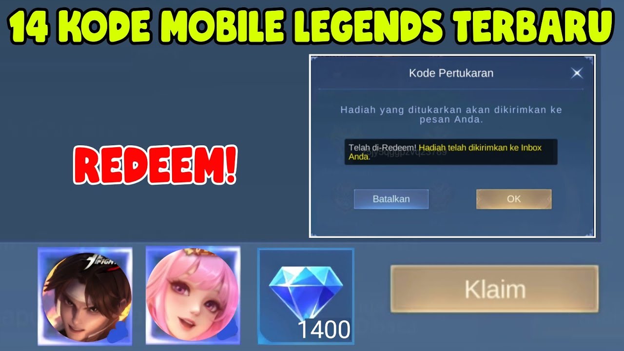 14 KODE REDEEM MOBILE LEGENDS TERBARU HARI INI - KODE REDEEM ML TERBARU ...