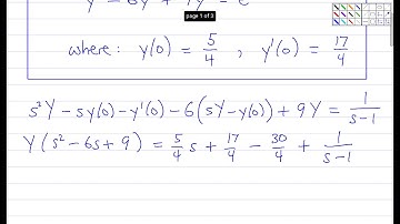 Solving Differential Equations Using Laplace Transforms (Part 7: A Wrap-Up Example)