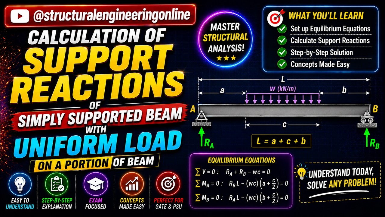 Common mistakes in calculation of SUPPORT REACTIONS of Simply Supported ...