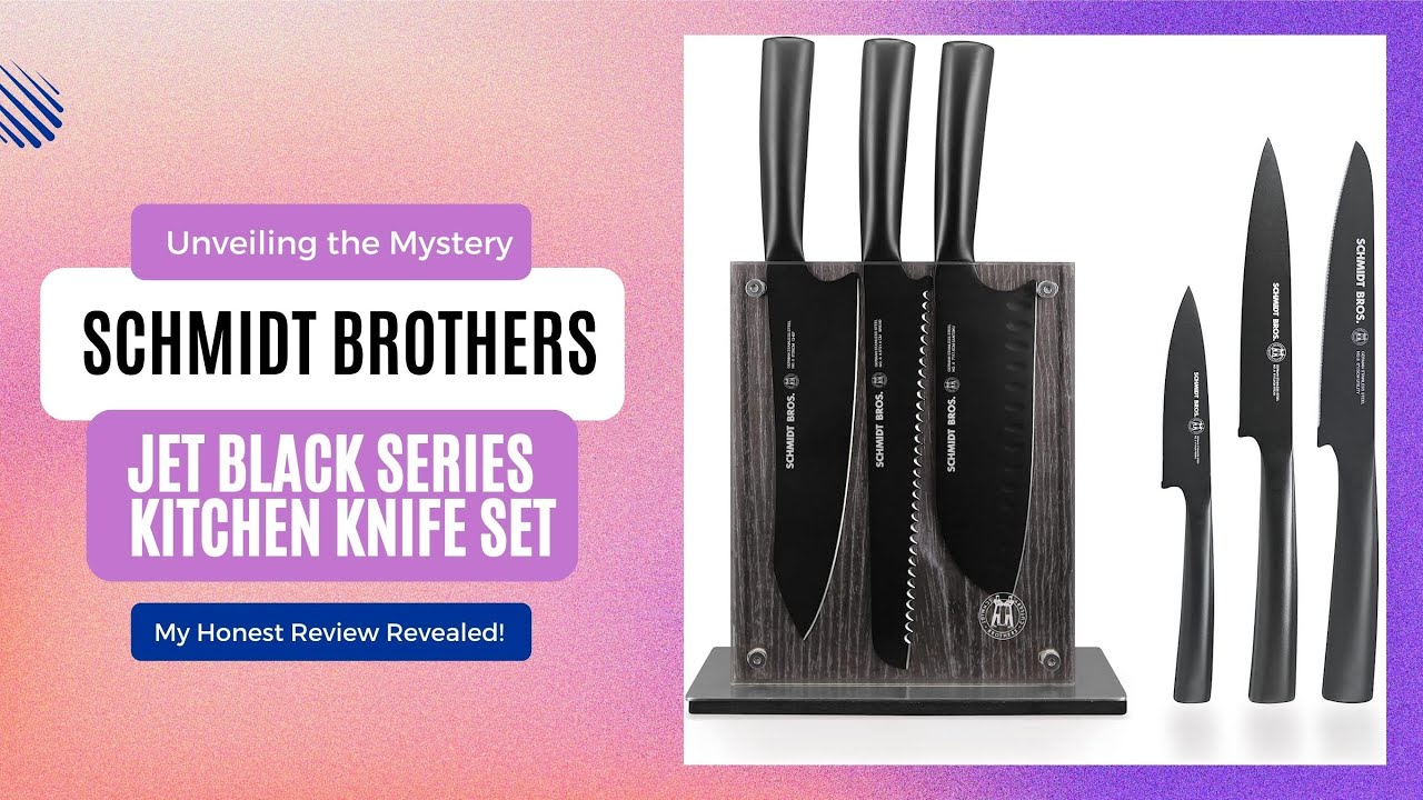 Schmidt Brothers Jet Black, 7-Piece Knife Block Set on Food52