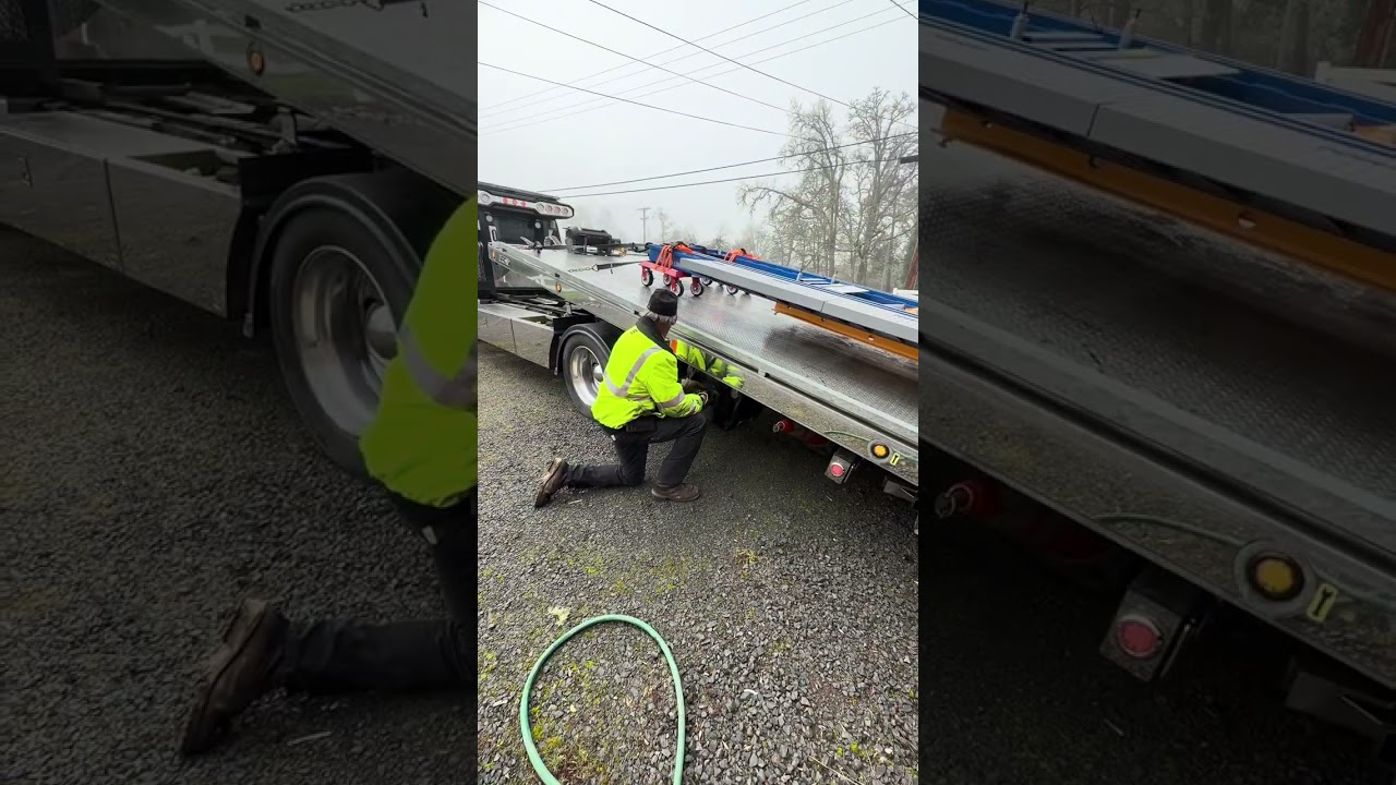 Hauling a frame rack for Todd’s Auto body in Springfield OR. 