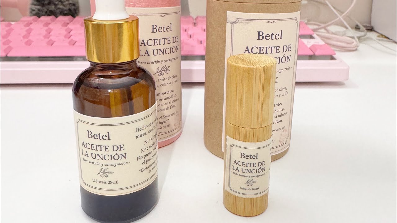 Aceite de la Unción / simbólico, en dos presentaciones