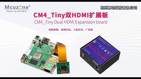树莓派CM4 Tiny双HDMI扩展板, the tiny expansion board with dual HDMI ports for RPi CM4.