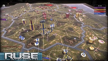 R.U.S.E - Wars On Every Front!: Ruse Multiplayer Gameplay (2 vs 1 vs 1 vs 1)