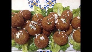 كويرات البطاطس بالجبنة و الفول  روعة مقرمشين Croquettes de Pommes de Terre