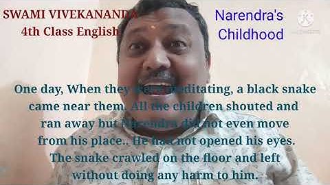 Swami Vivekananda- 4th class- English-Blossoms- (with telugu translation)- Mahesh Yenninti.
