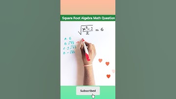 Square Root Algebra Math Question #shorts #maths #algebra #mathematics #squareroot