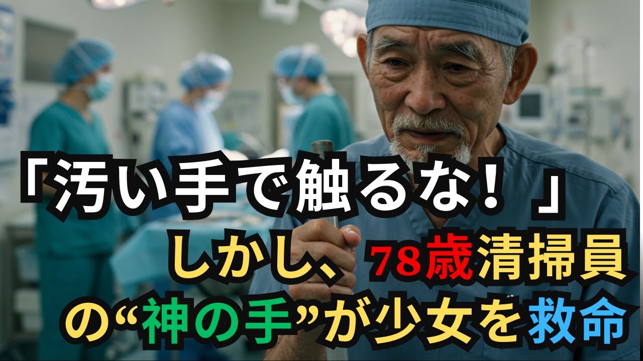 【感動する話】清掃員だと思われた老人の正体…少女を救った“神の手”