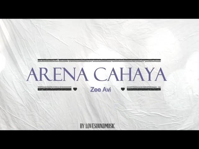 Zee avi - Arena cahaya OST OLABOLA ( lirik lagu ) class=