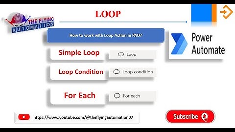 Simple  Loop Condition and For Each Loop Actions in MS Power Automate Desktop|| MS PAD Tutorial - 13