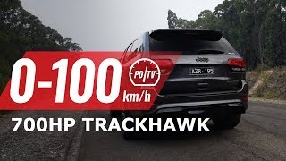 2019 Jeep Grand Cherokee Trackhawk 0-100km/h & engine sound