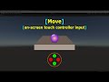 Character movement via on-screen touch controller input | Rigidbody | Unity Game Engine