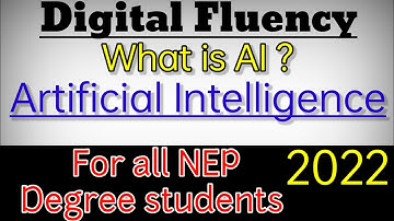 Artificial Intelligence Digital Fluency Bcom 1st year Notes in Kannada NEP Syllabus 2022 University
