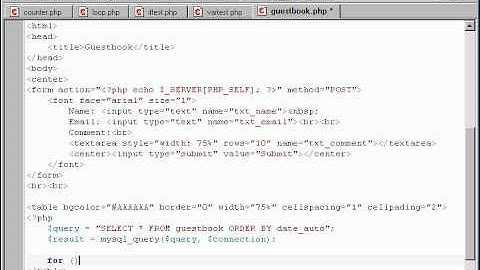 VIDEO TUTORIAL PHP & MySQL Course 17 Writing a Guest Book