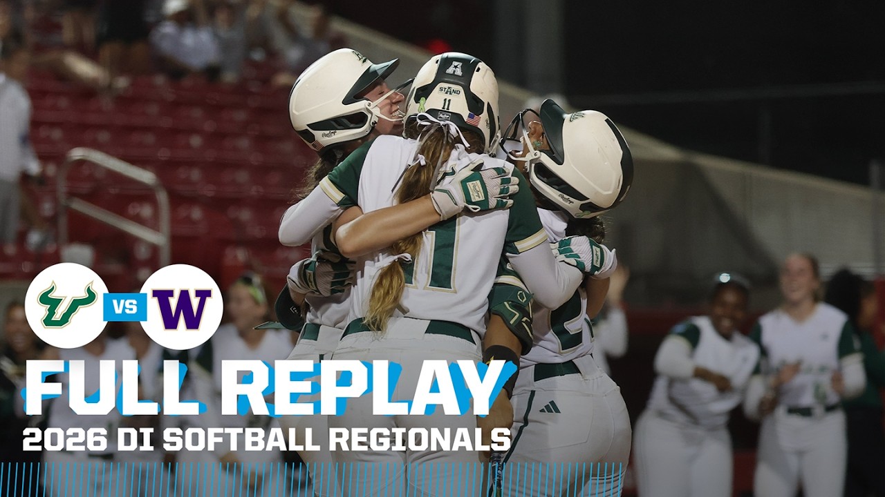 South Florida vs. Washington: 2026 NCAA softball regionals | FULL REPLAY