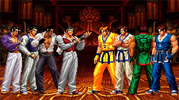 [KOF Mugen] Robert Garcia Team vs Kim Kaphwan Team