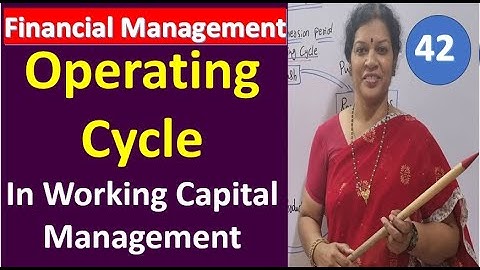 42. Operating Cycle in Working Capital Management from Financial Management Subject