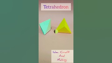 How To Make a Paper Tetrahedron - Origami (AAA)