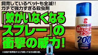 【衝撃の威力!ペットも全滅!】ガチで強力すぎる殺虫剤「蚊がいなくなるスプレー」が招いた悲劇