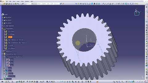 Automatic (Involute) Gear Design in Catia V5 (method #3)