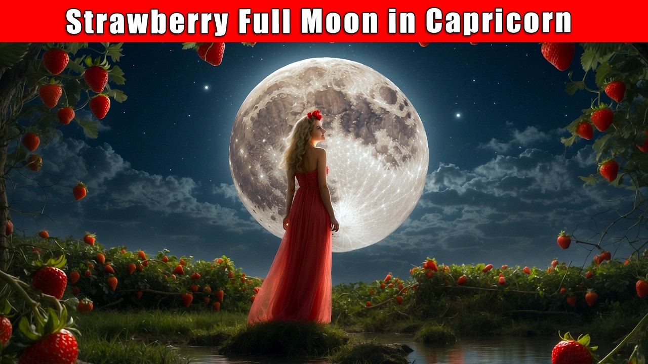 Strawberry Full Moon in Capricorn 🕉 Extraordinary SuperNatural 🕉 Mula ...
