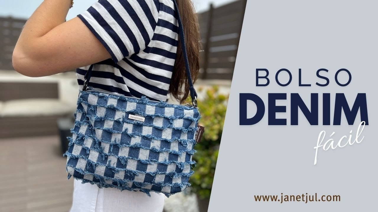 Bolso denim espectacular y muy fácil, Tutorial DIY paso a paso