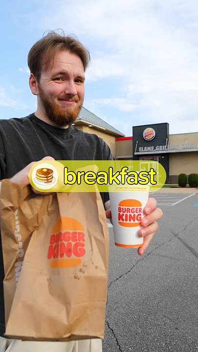 Burger King Breakfast vs Dinner
