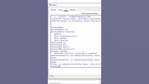 How to check which protocol is configure in CISCO Router? | CCNA | CCNP #ccna #shortsvideo