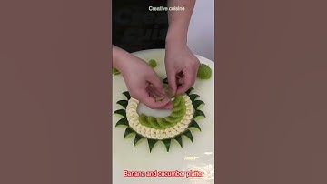 Craftsmanship of Banana and Kiwi Fruit Platter