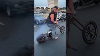 Reaper Mini Chopper tearing up the filthy streets #minibike #reapermini #50cc