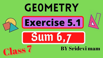 7th maths tamil Term 1 Chapter 5 Geometry exercise 5.1 sum 6,7 by Sridevi mam tn samacheer class 7