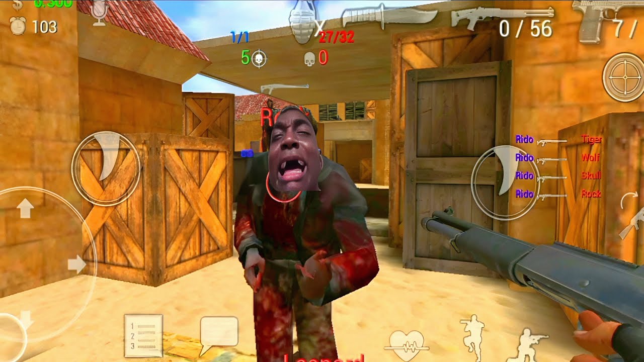 1 VS 32 Hard Mode || Special forces group 2 Zombie mode || Desert3 Map (GAMEPLAY)