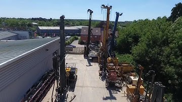 HQ Aerial Tour Drone Footage  - Piling Rigs Galore
