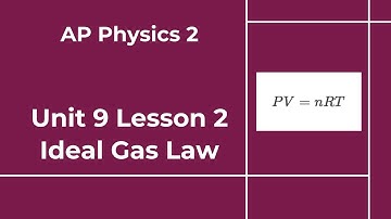AP Physics 2 - Unit 9 - Lesson 2 - Ideal Gas Law
