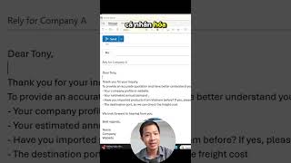 Bất ngờ dùng template CRM khi gửi email cho khách xuất khẩu