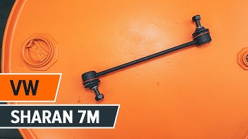 Cómo cambiar bieletas de suspension delantero en VW SHARAN 7M INSTRUCCIÓN | AUTODOC