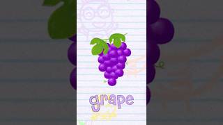 Grape🍇 | ABC Phonics Song | English Learning | Alphabet | 英文字母歌 | 學學ABC❤️🧡💛#nurseryrhymes
