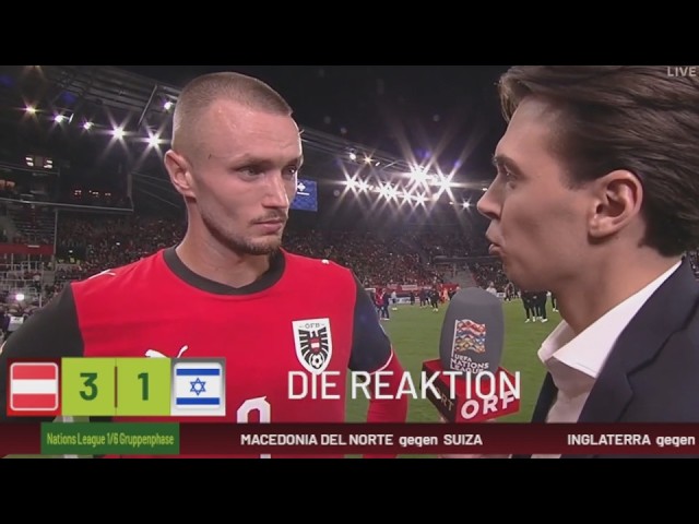 KALAJDZIC SCHLÄGT WIEDER ZU! Österreich 3:1 Israel | Spätes Tor in der  Nachspielzeit