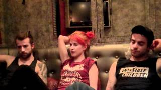 Paramore - ParamoreFans.com Interview - July 14, 2011 in Scranton, PA