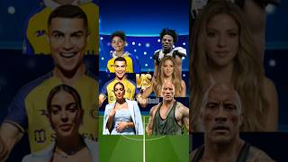 Ronaldo Family (Ronaldo Jr, Ronaldo, Georgina) VS Ishowspeed, Shakira, The Rock