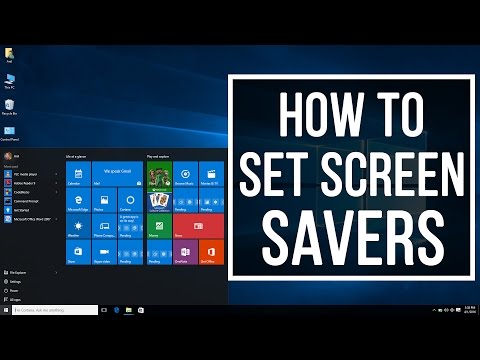Video: How To Choose A Screensaver On Your Desktop
