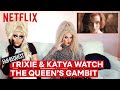 Drag Queens Trixie Mattel & Katya React to The Queen's Gambit | I Like to Watch | Netflix