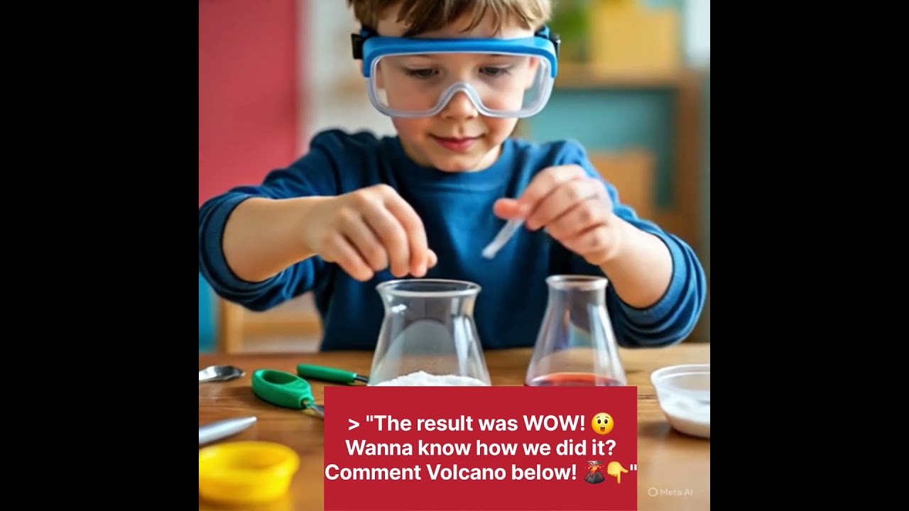 Can You Make a Volcano at Home? 😲🔥 | Easy Science Experiment for Kids 