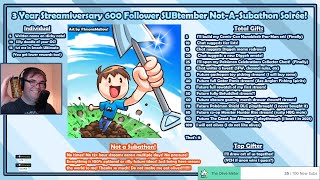 3 Year Twitch Stream Anniversary SUBtember Not-A-Subathon Soirée!