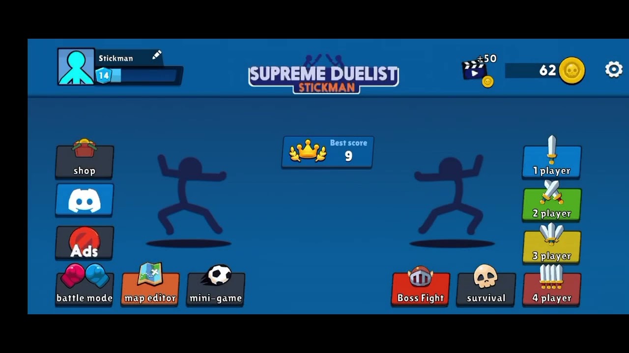 Тутор на фарм Supreme Duelist Stickman 